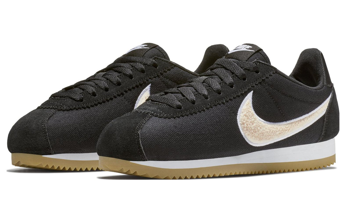 (WMNS) Nike Classic Cortez PRM 'Black Light Cream' 905614-008