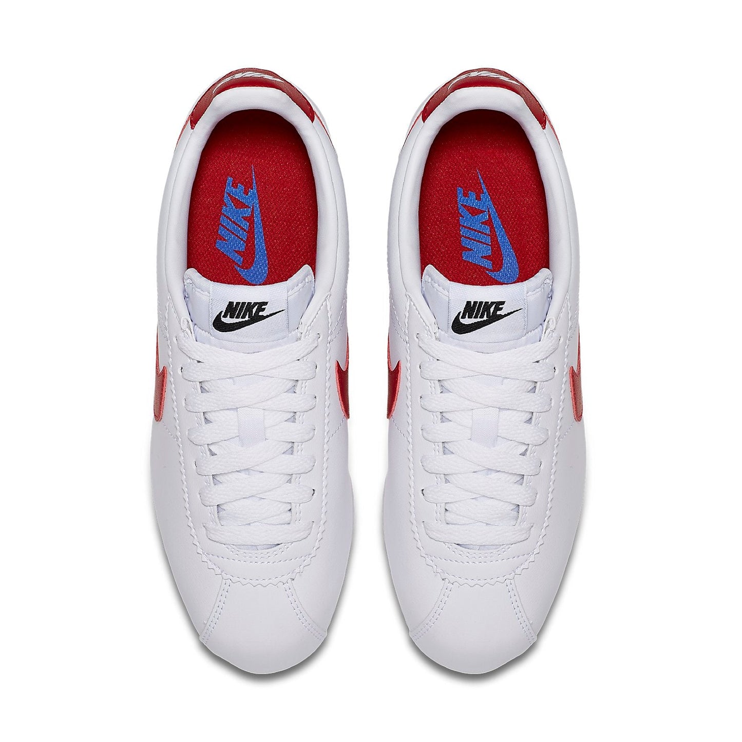 (WMNS) Nike Classic Cortez Leather 'White Red' 807471-103