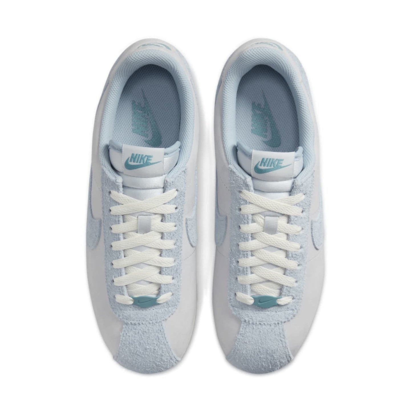 (WMNS) Nike Cortez Premium Leather 'Pure Platinum Armory Blue' HQ1500-043