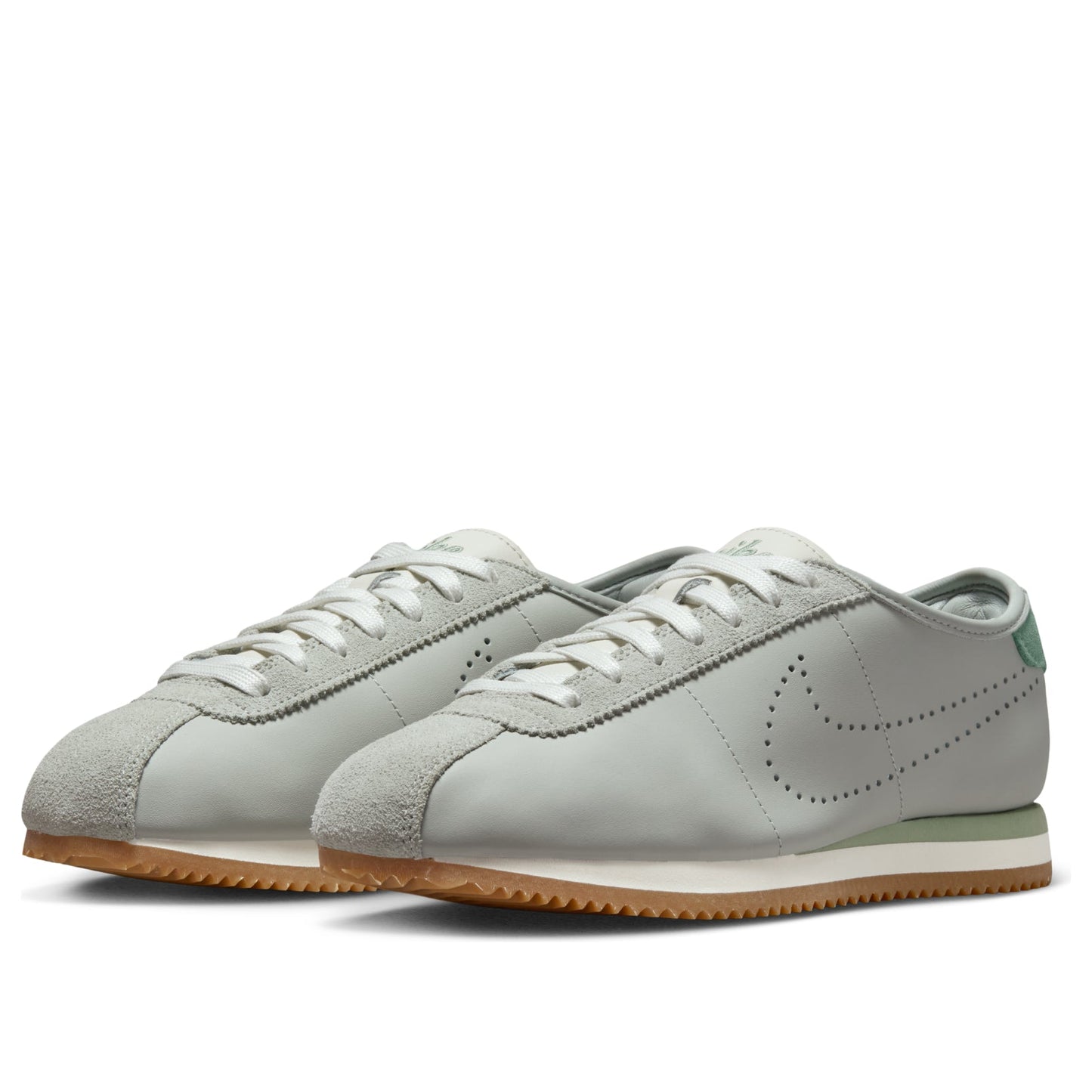 (WMNS) Nike Cortez Leather 'Light Silver Steam Gum' HQ1841-003